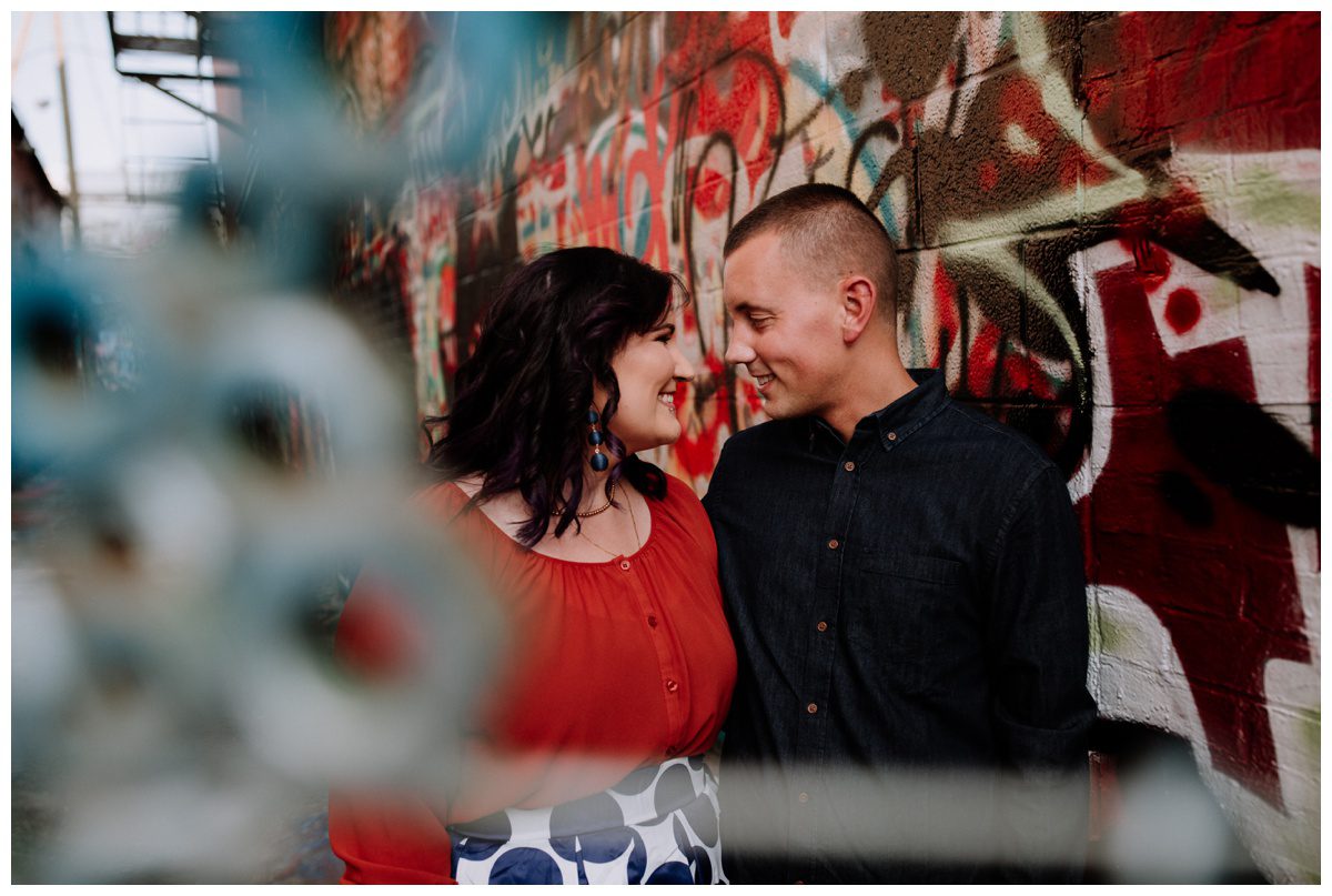 Grafitti Alley Engagement, Baltimore Engagement Session, American Visionary Museum Engagement, Baltmore Inner Harbor Engagement