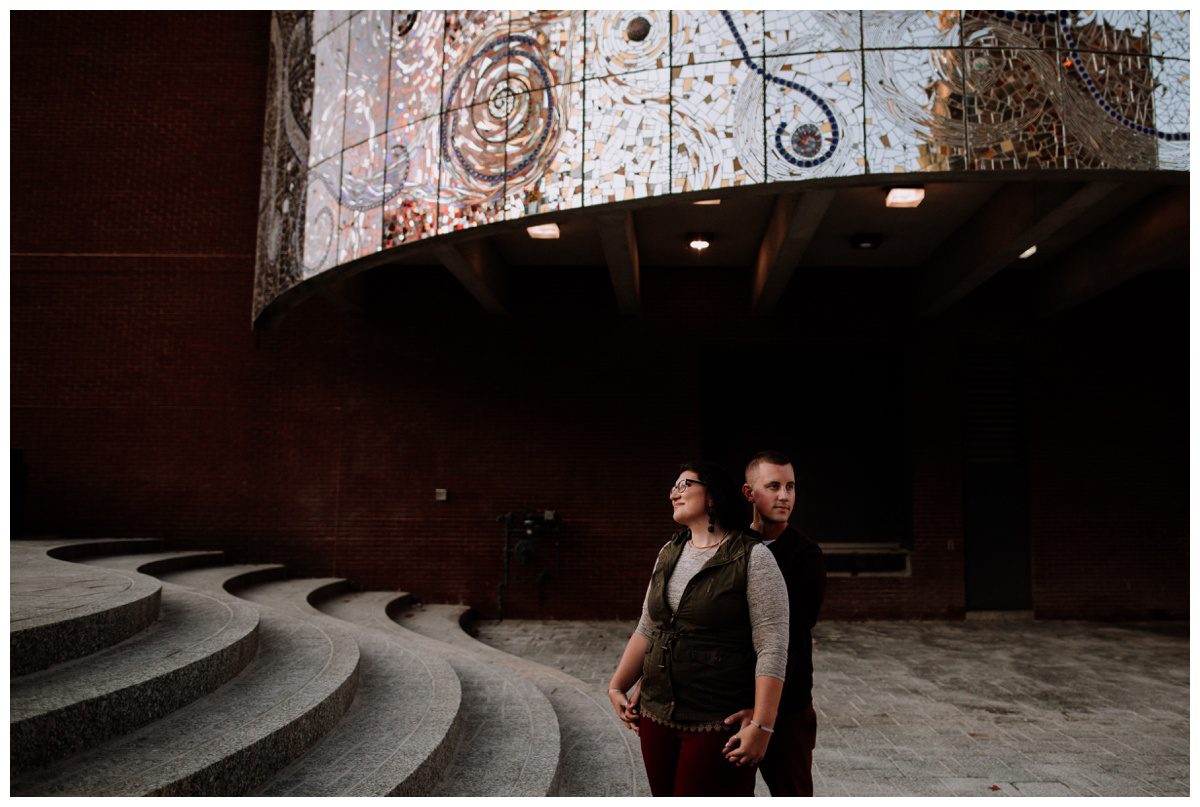Grafitti Alley Engagement, Baltimore Engagement Session, American Visionary Museum Engagement, Baltmore Inner Harbor Engagement