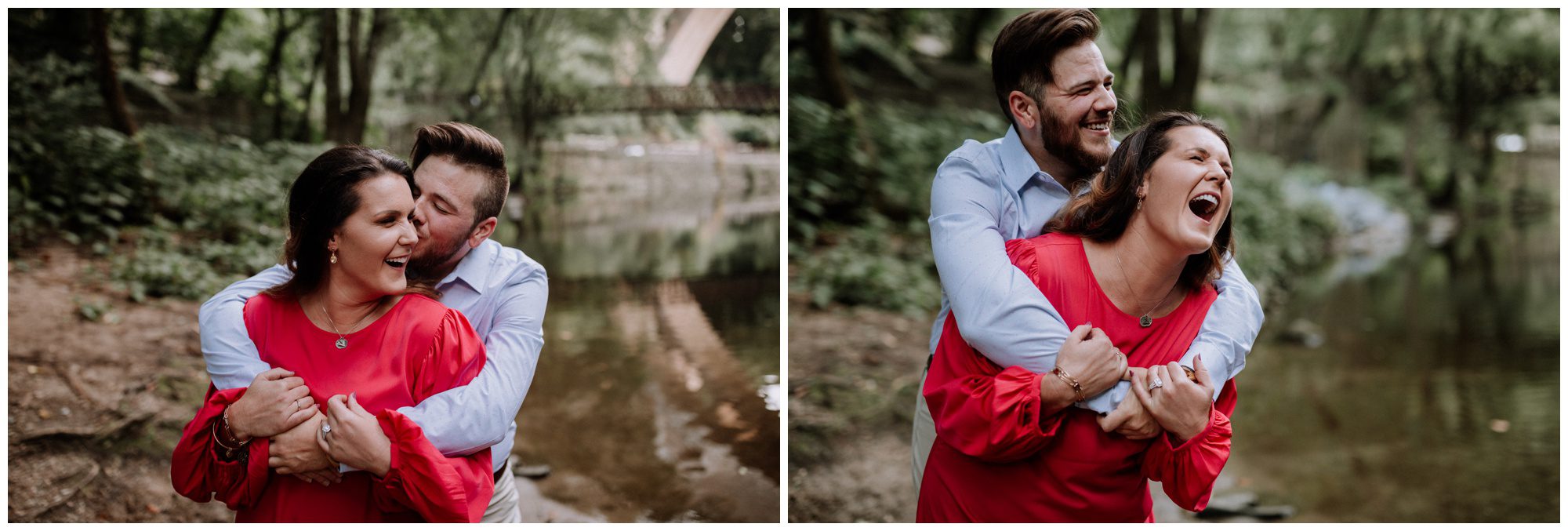 Manayunk Forest Engagement Photos Manayunk Philadelphia Engagement Photographer, Woodsy Engagement Photos