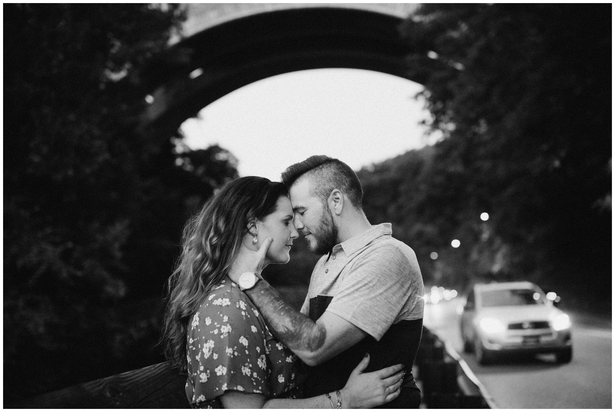 Manayunk Forest Engagement Photos Manayunk Philadelphia Engagement Photographer, Woodsy Engagement Photos