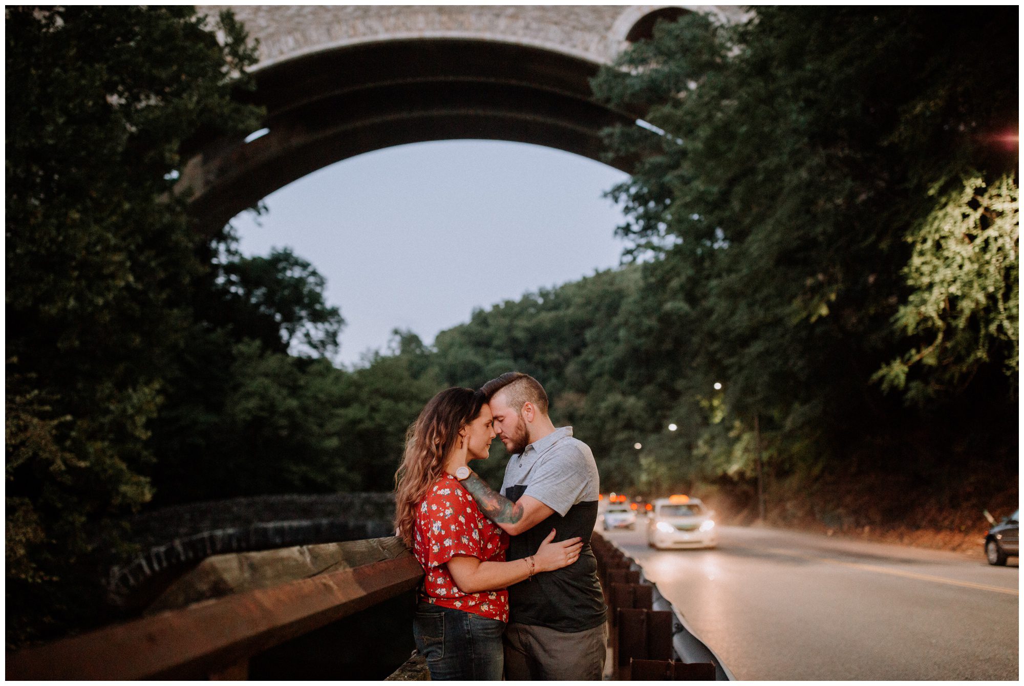 Manayunk Forest Engagement Photos Manayunk Philadelphia Engagement Photographer, Woodsy Engagement Photos