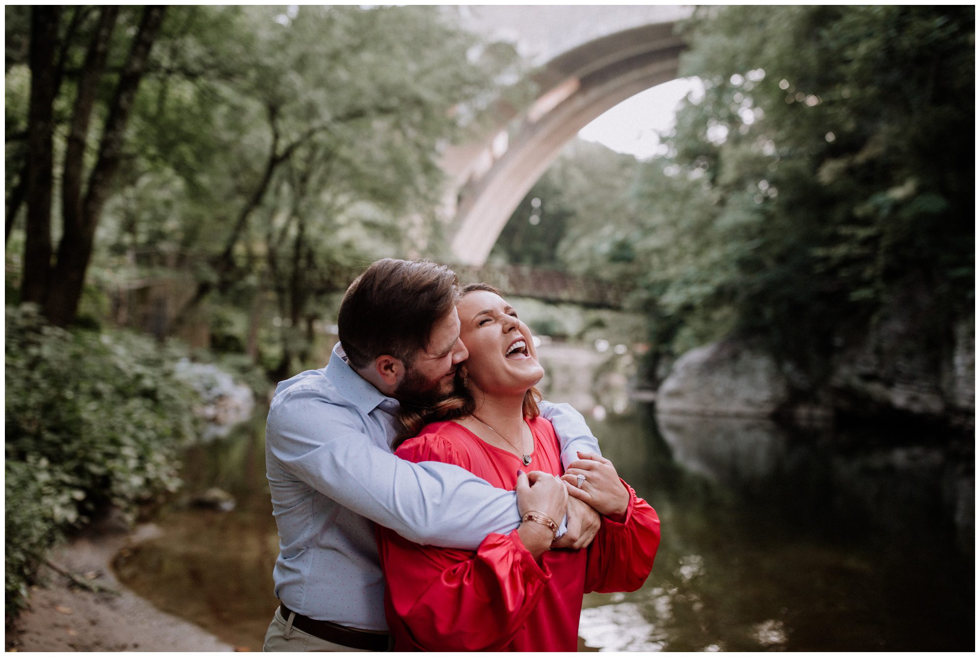 Manayunk Forest Engagement Photos Manayunk Philadelphia Engagement Photographer, Woodsy Engagement Photos