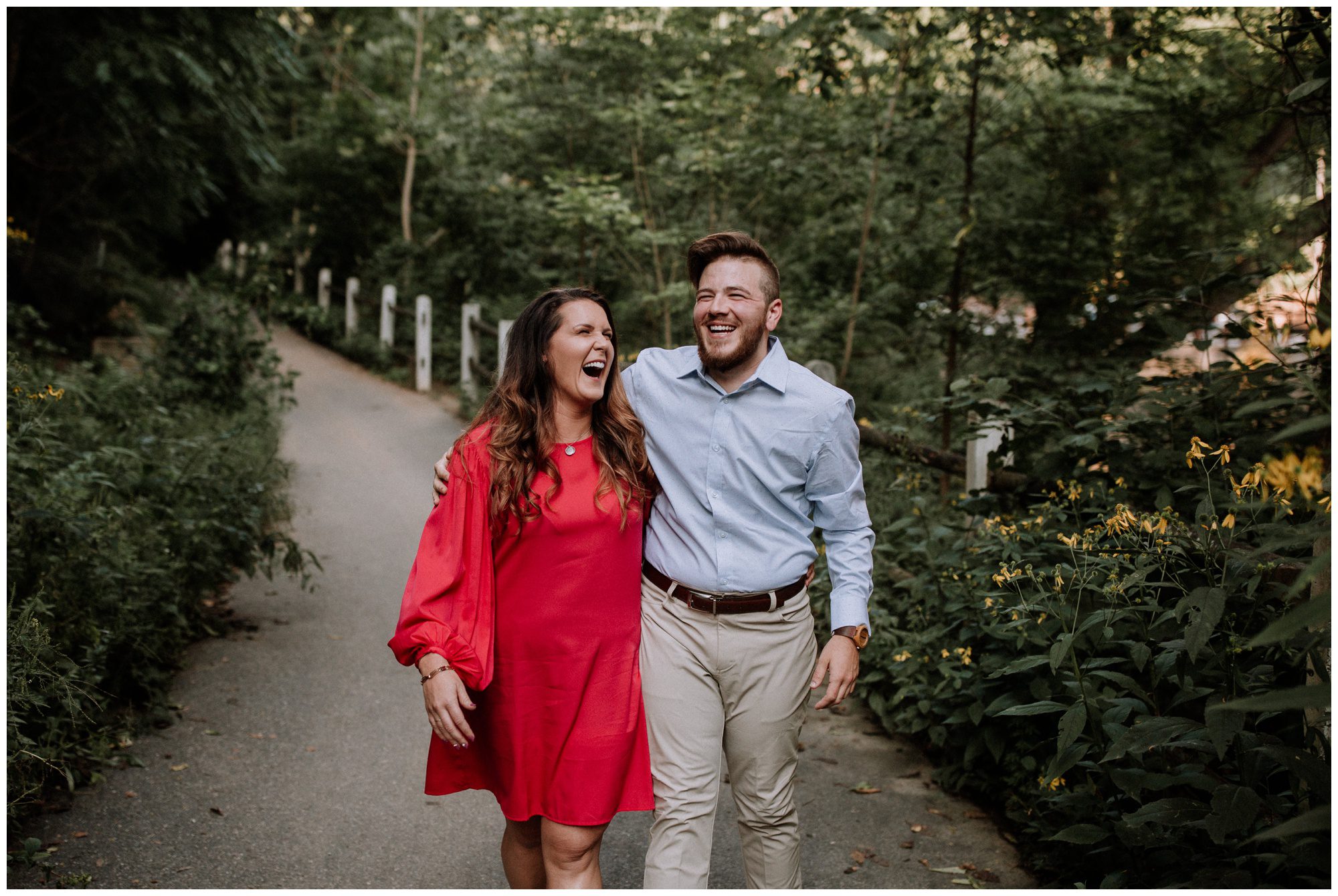 Manayunk Forest Engagement Photos Manayunk Philadelphia Engagement Photographer, Woodsy Engagement Photos