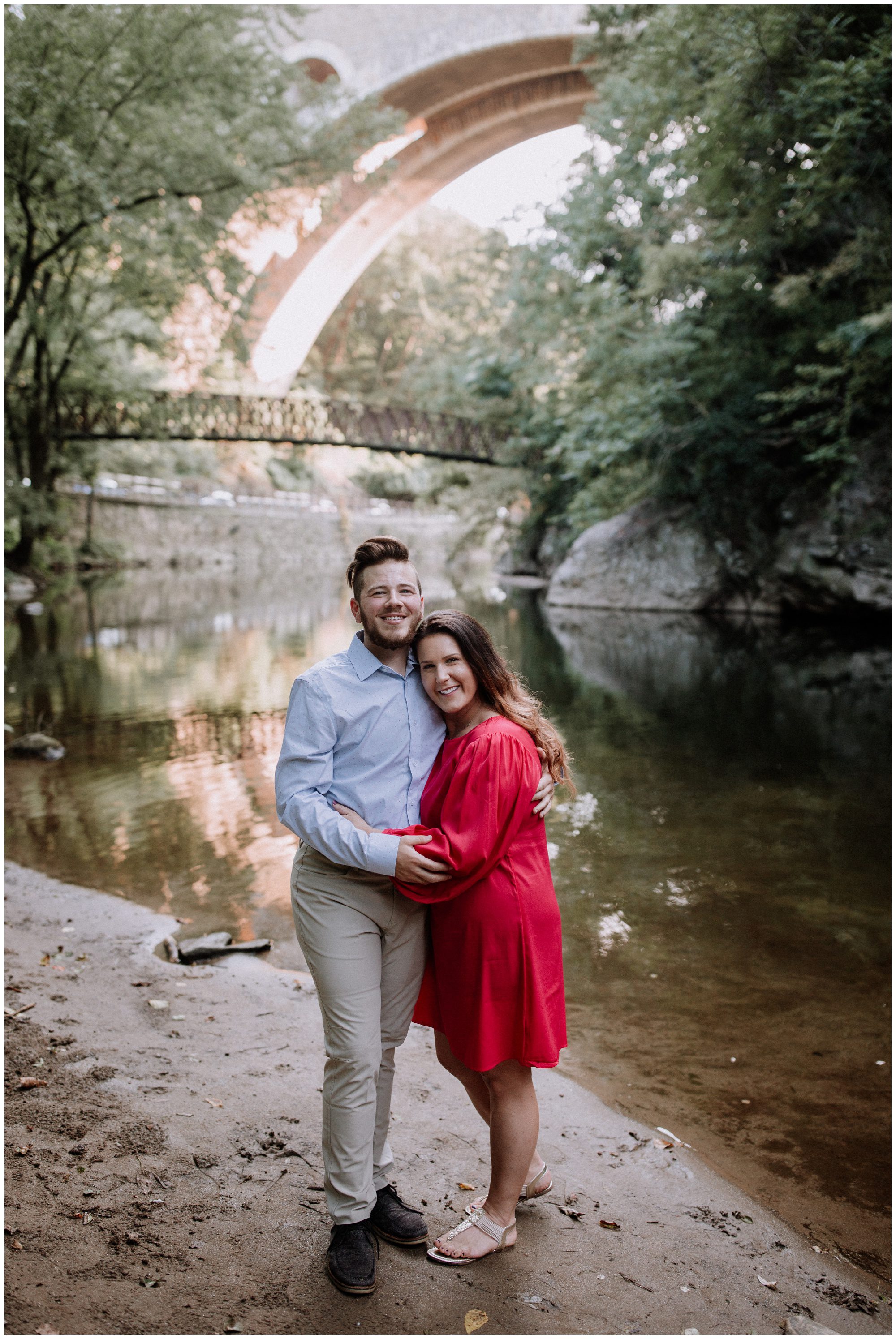 Manayunk Forest Engagement Photos Manayunk Philadelphia Engagement Photographer, Woodsy Engagement Photos