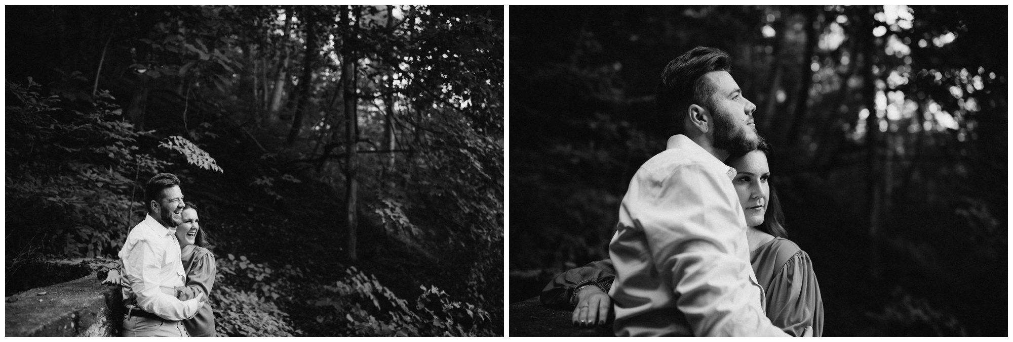 Manayunk Forest Engagement Photos Manayunk Philadelphia Engagement Photographer, Woodsy Engagement Photos