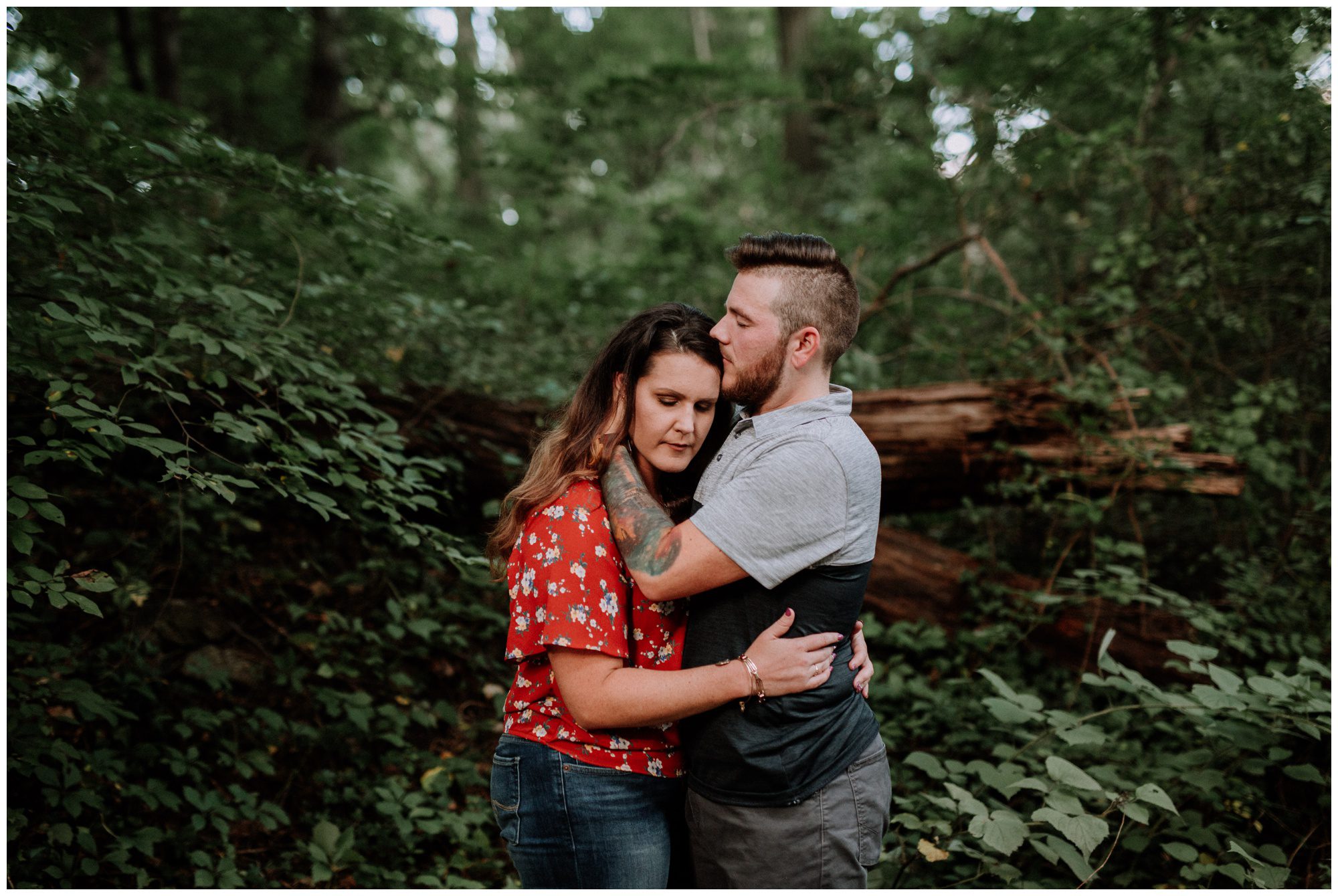 Manayunk Forest Engagement Photos Manayunk Philadelphia Engagement Photographer, Woodsy Engagement Photos