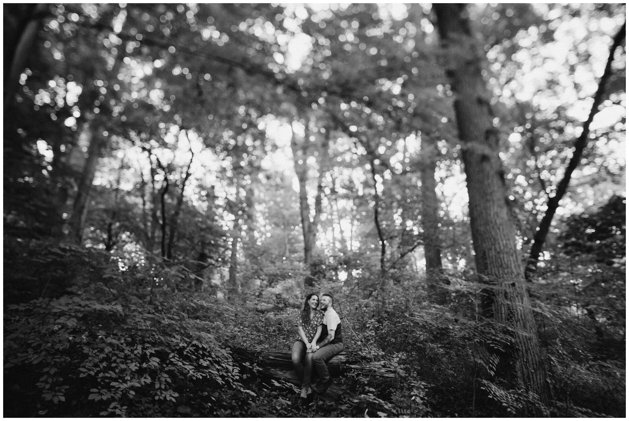 Manayunk Forest Engagement Photos Manayunk Philadelphia Engagement Photographer, Woodsy Engagement Photos