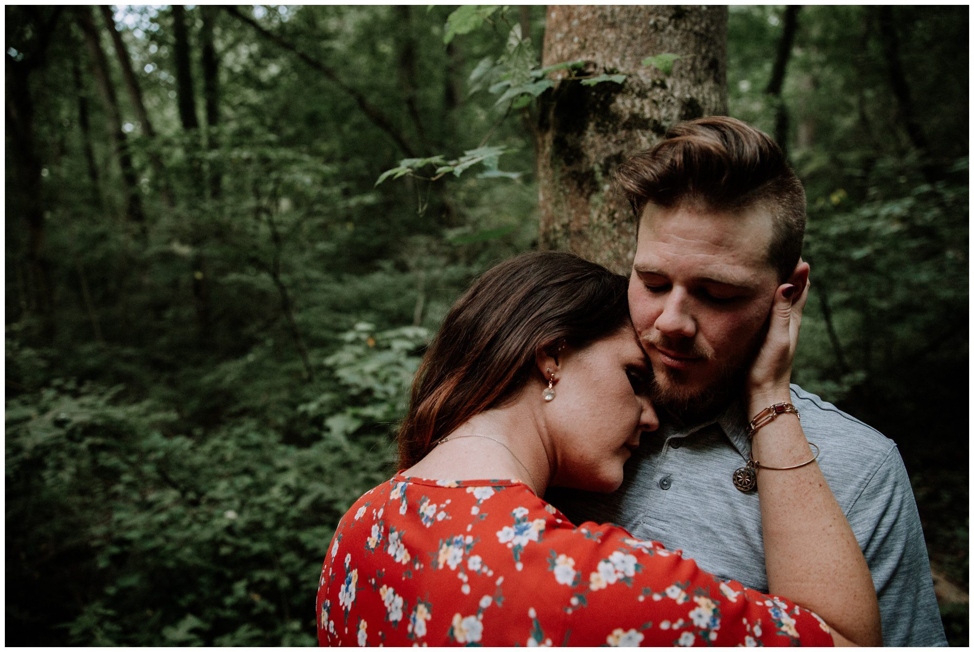 Manayunk Forest Engagement Photos Manayunk Philadelphia Engagement Photographer, Woodsy Engagement Photos