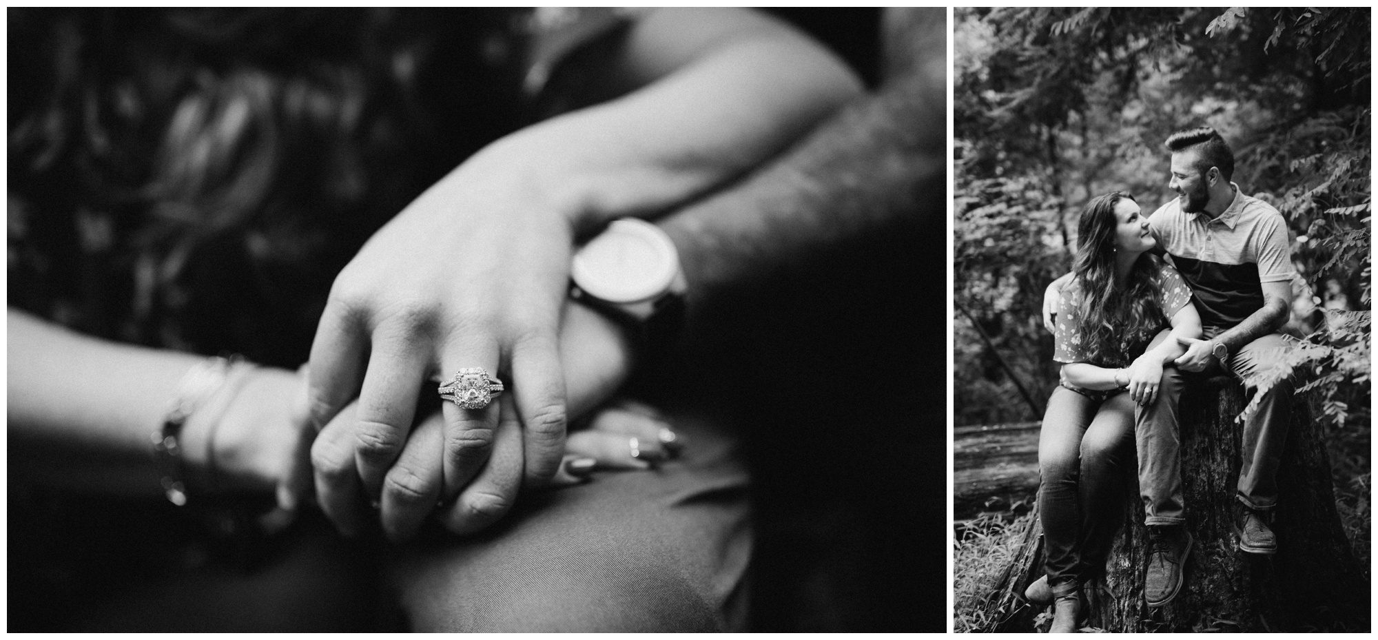 Manayunk Forest Engagement Photos Manayunk Philadelphia Engagement Photographer, Woodsy Engagement Photos
