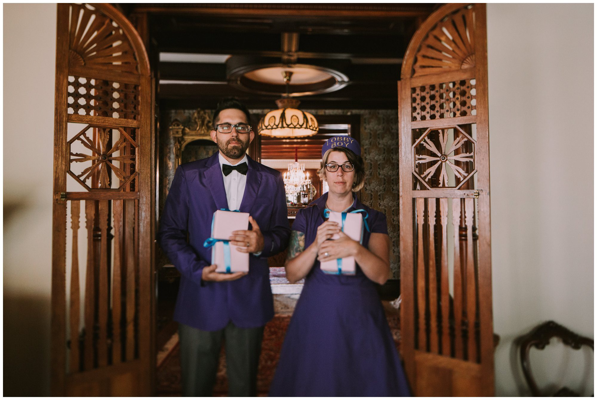 Rehoboth Beach Engagement, Grand Budapest Inspired Photo Shoot, Wes Anderson Engagement Shoot