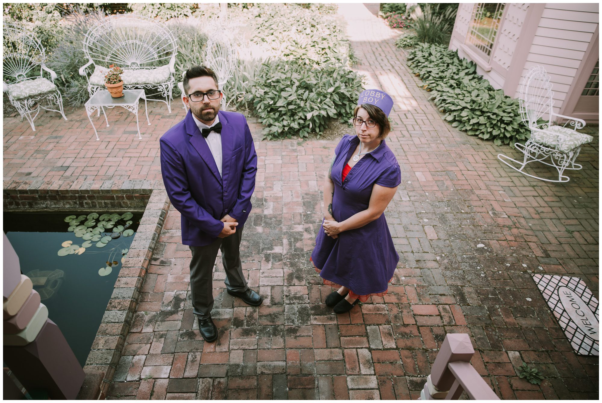 Rehoboth Beach Engagement, Grand Budapest Inspired Photo Shoot, Wes Anderson Engagement Shoot