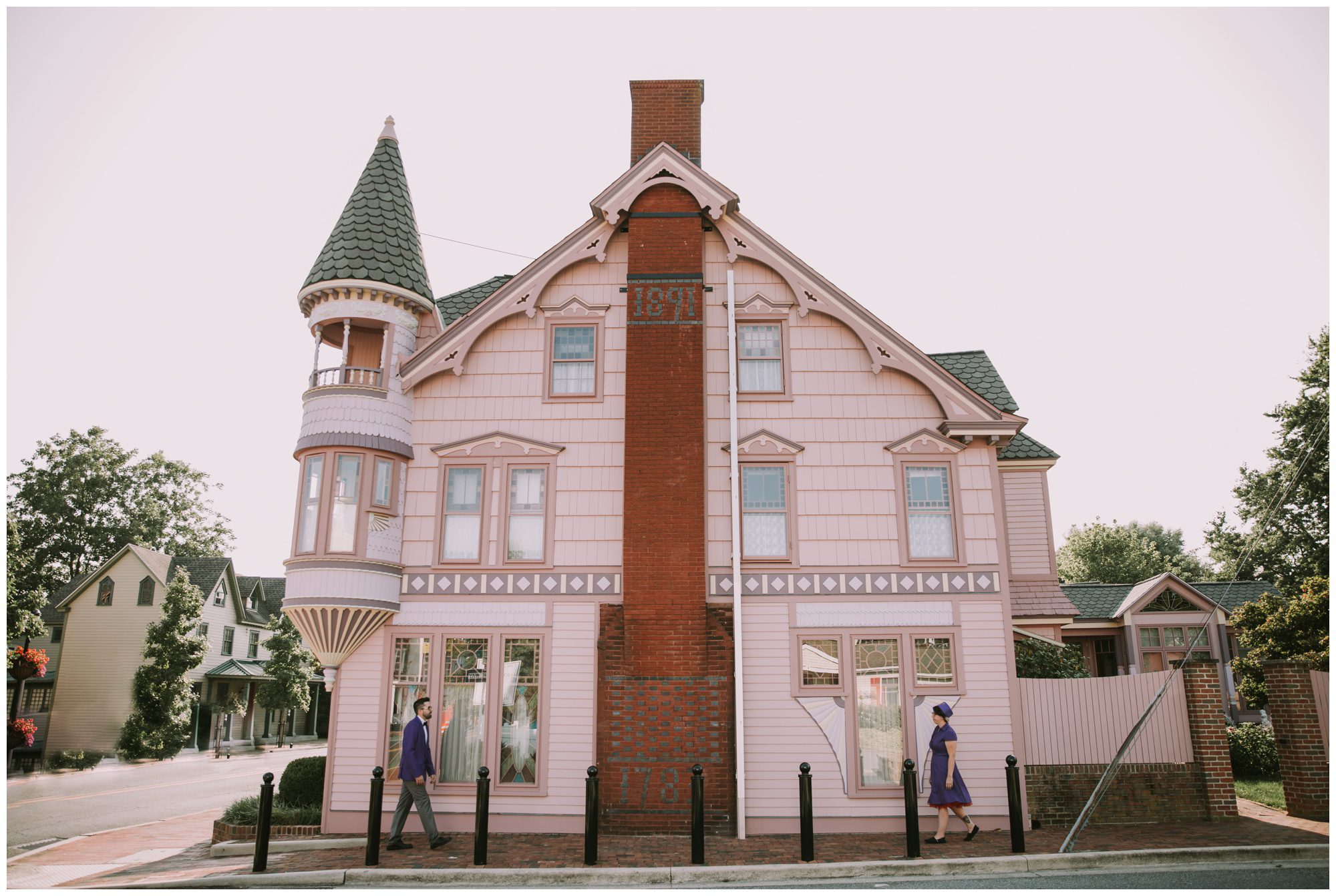Rehoboth Beach Engagement, Grand Budapest Inspired Photo Shoot, Wes Anderson Engagement Shoot
