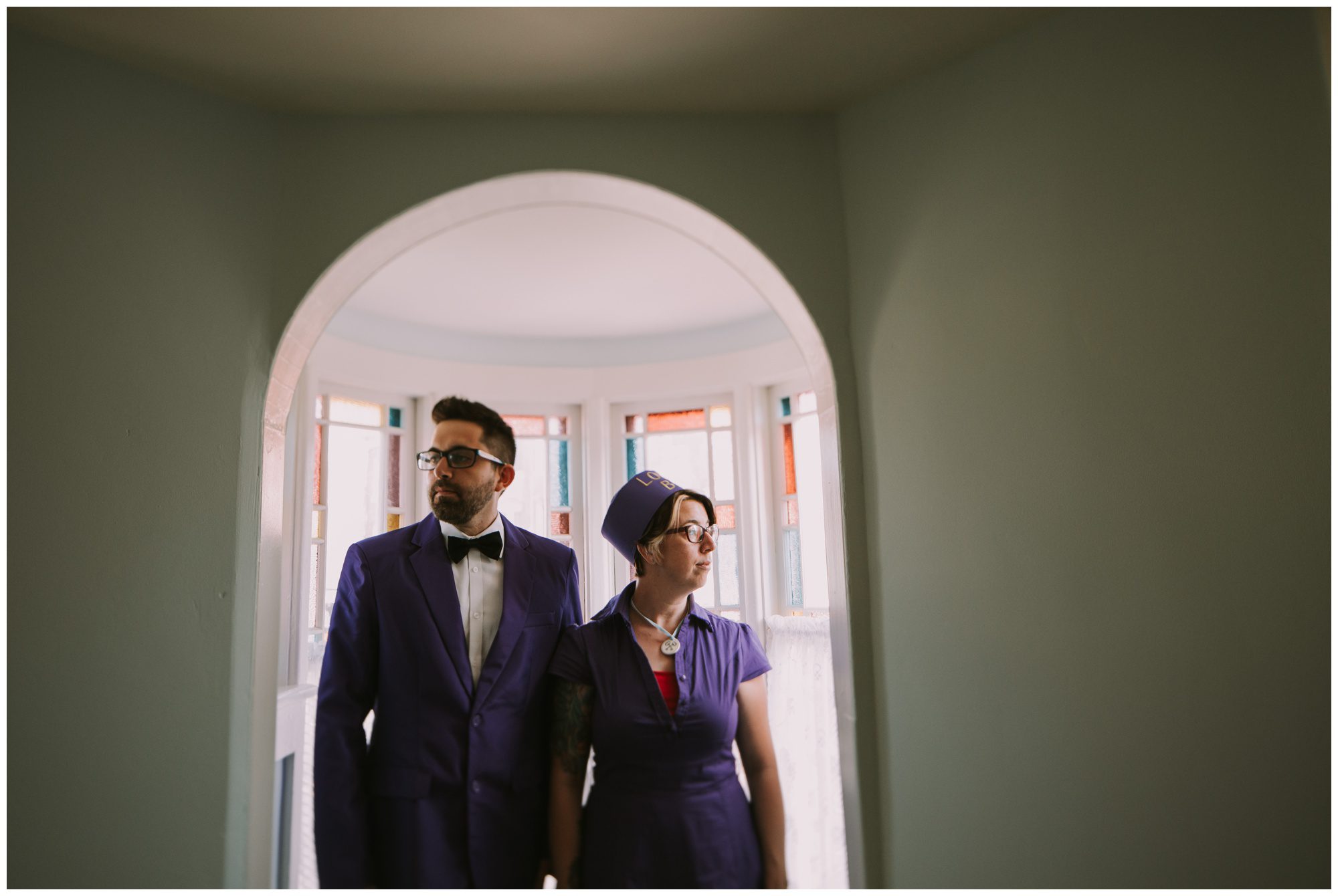 Rehoboth Beach Engagement, Grand Budapest Inspired Photo Shoot, Wes Anderson Engagement Shoot