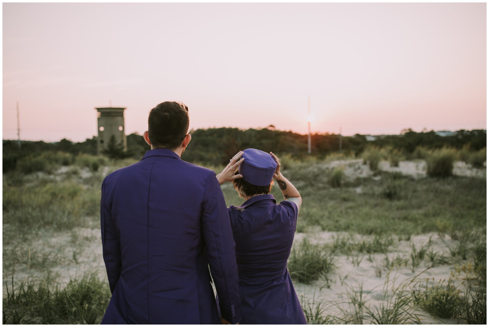 Rehoboth Beach Engagement, Grand Budapest Inspired Photo Shoot, Wes Anderson Engagement Shoot