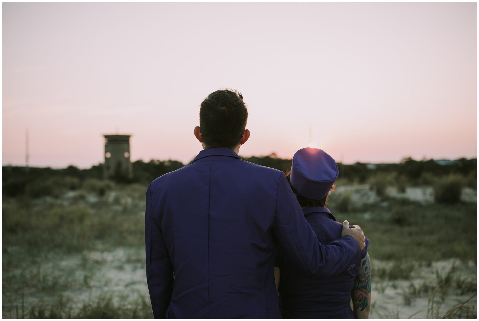 Rehoboth Beach Engagement, Grand Budapest Inspired Photo Shoot, Wes Anderson Engagement Shoot