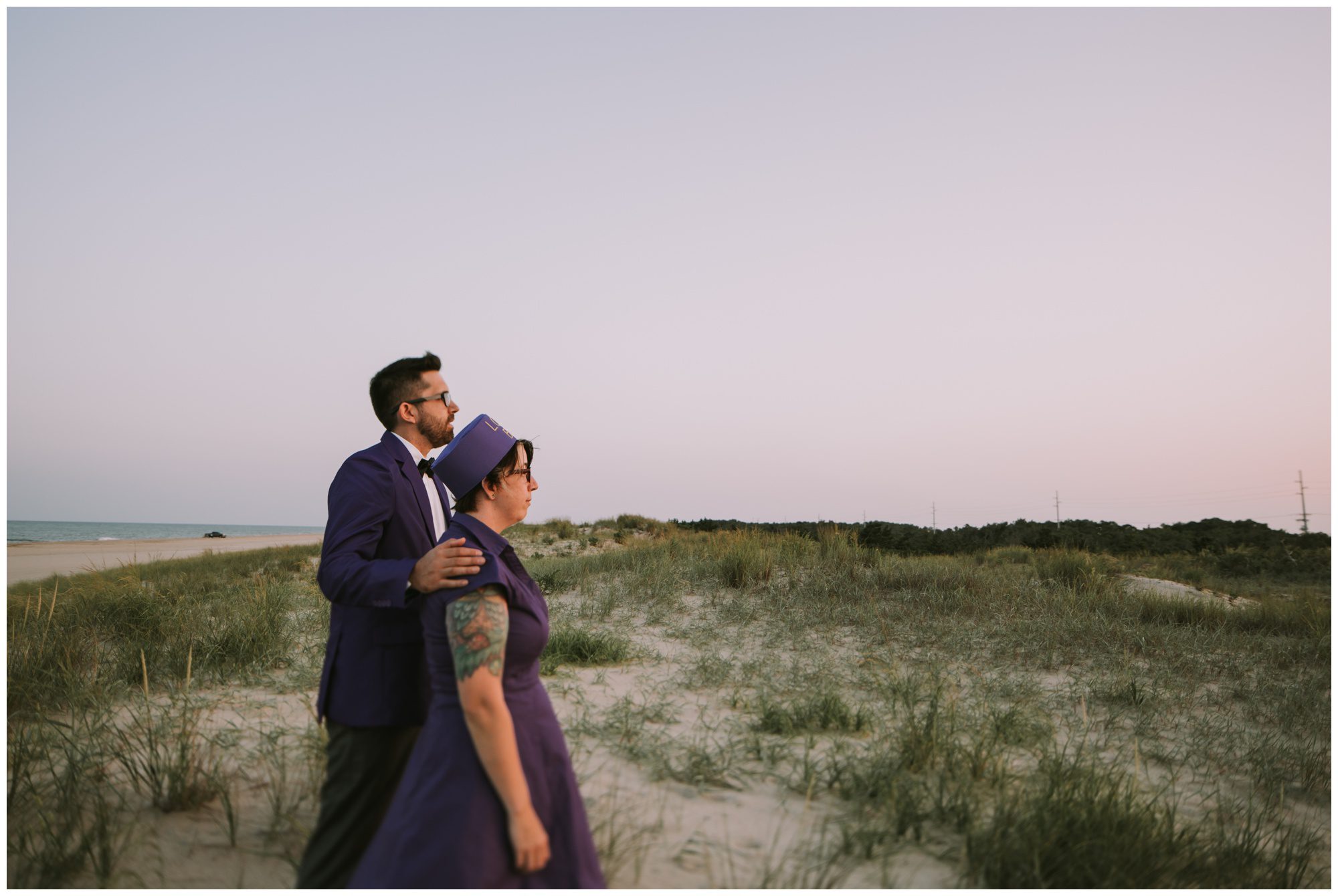 Rehoboth Beach Engagement, Grand Budapest Inspired Photo Shoot, Wes Anderson Engagement Shoot