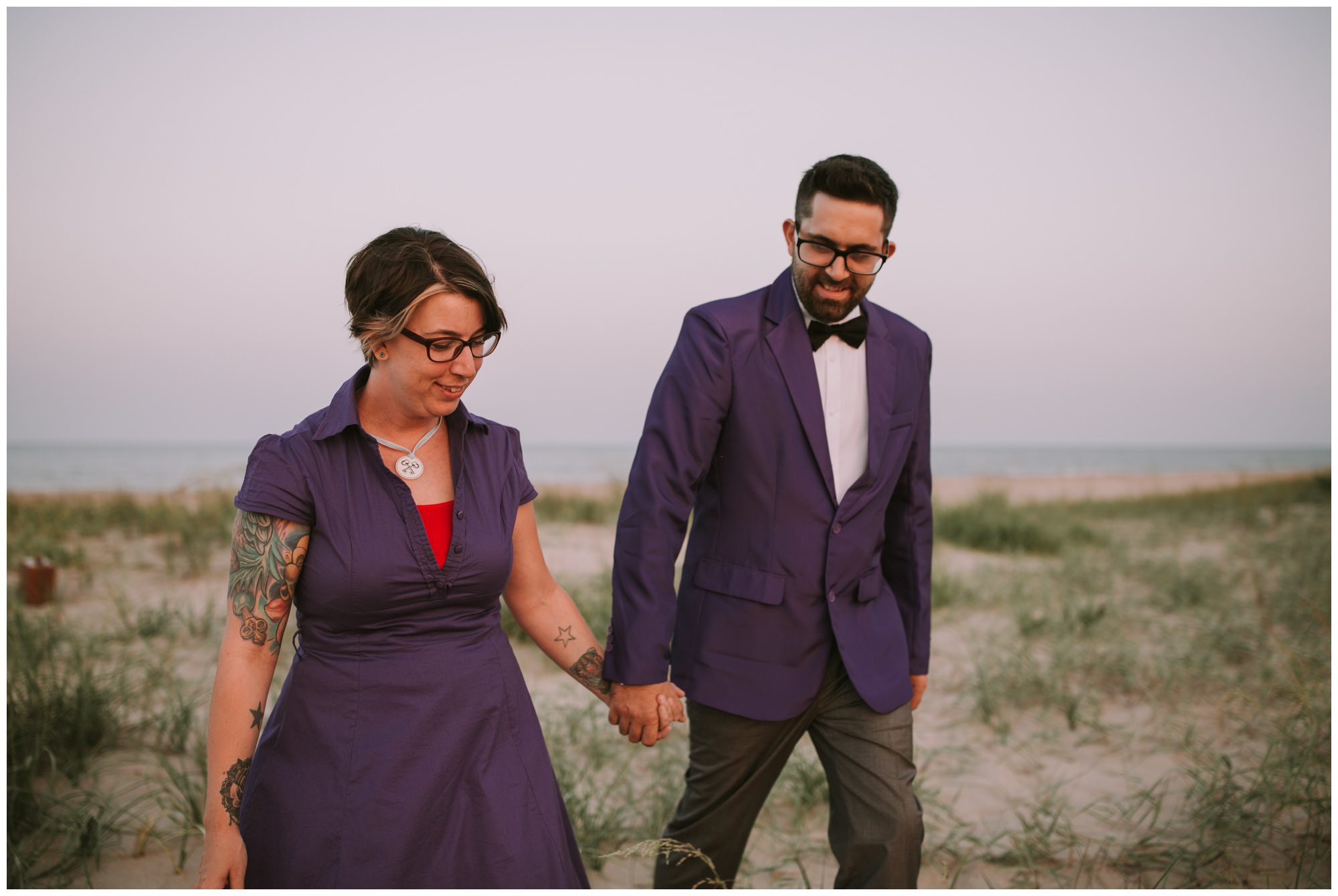 Rehoboth Beach Engagement, Grand Budapest Inspired Photo Shoot, Wes Anderson Engagement Shoot