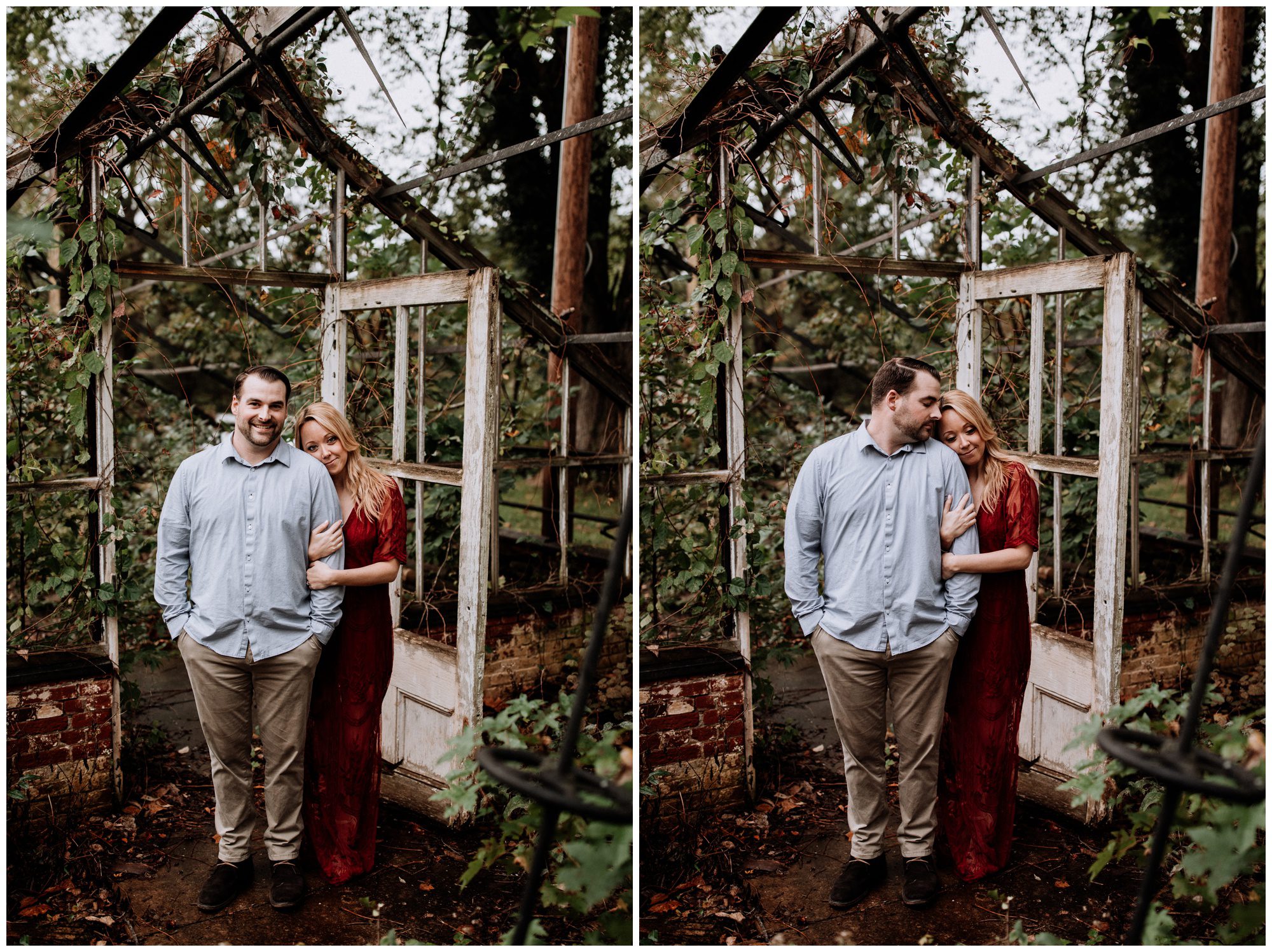 Adventure Photographers, Valley Forge Wedding Photographers, Abandoned Greenhouse Engagement