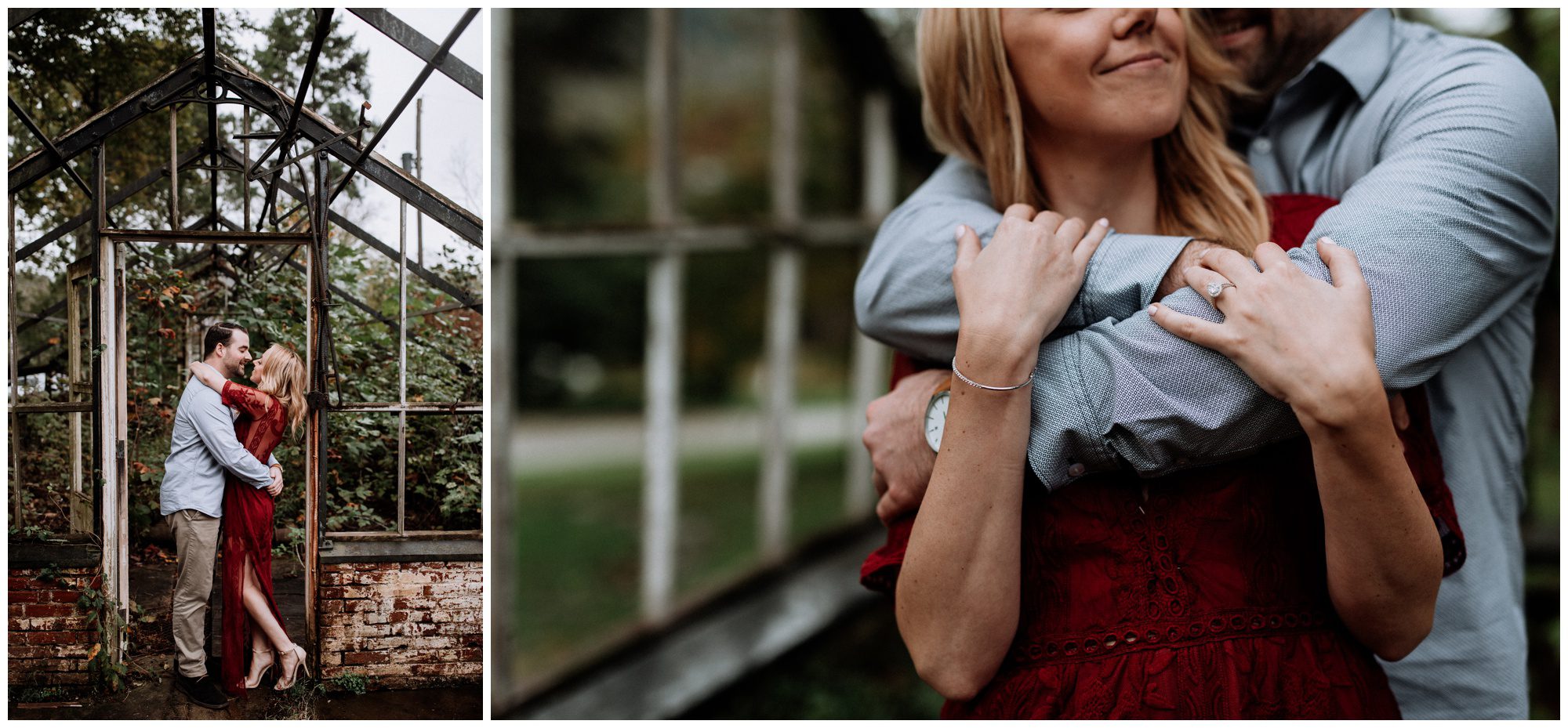 Adventure Photographers, Valley Forge Wedding Photographers, Abandoned Greenhouse Engagement