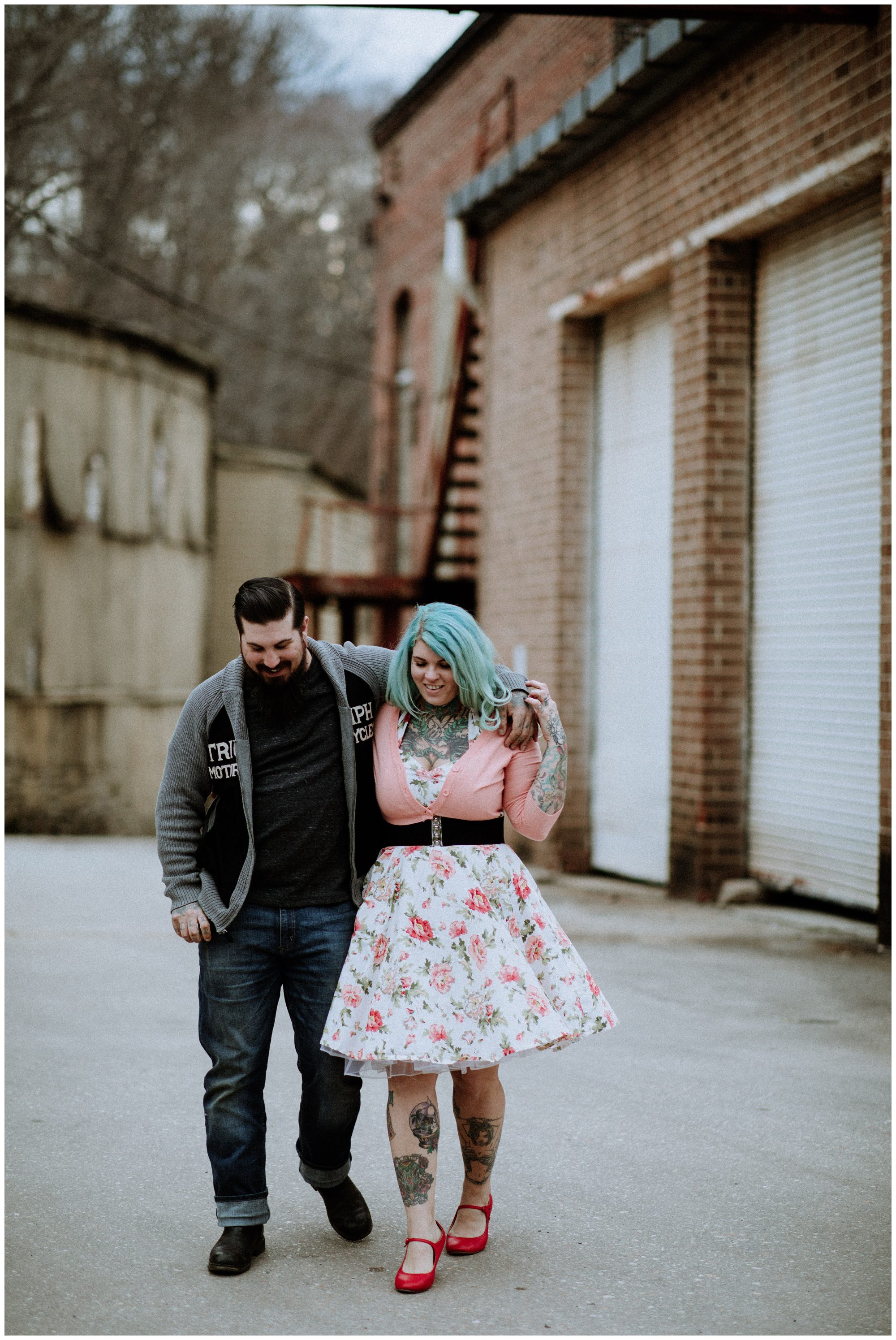 Baltimore Engagement Session, Tattoo Engagement Session