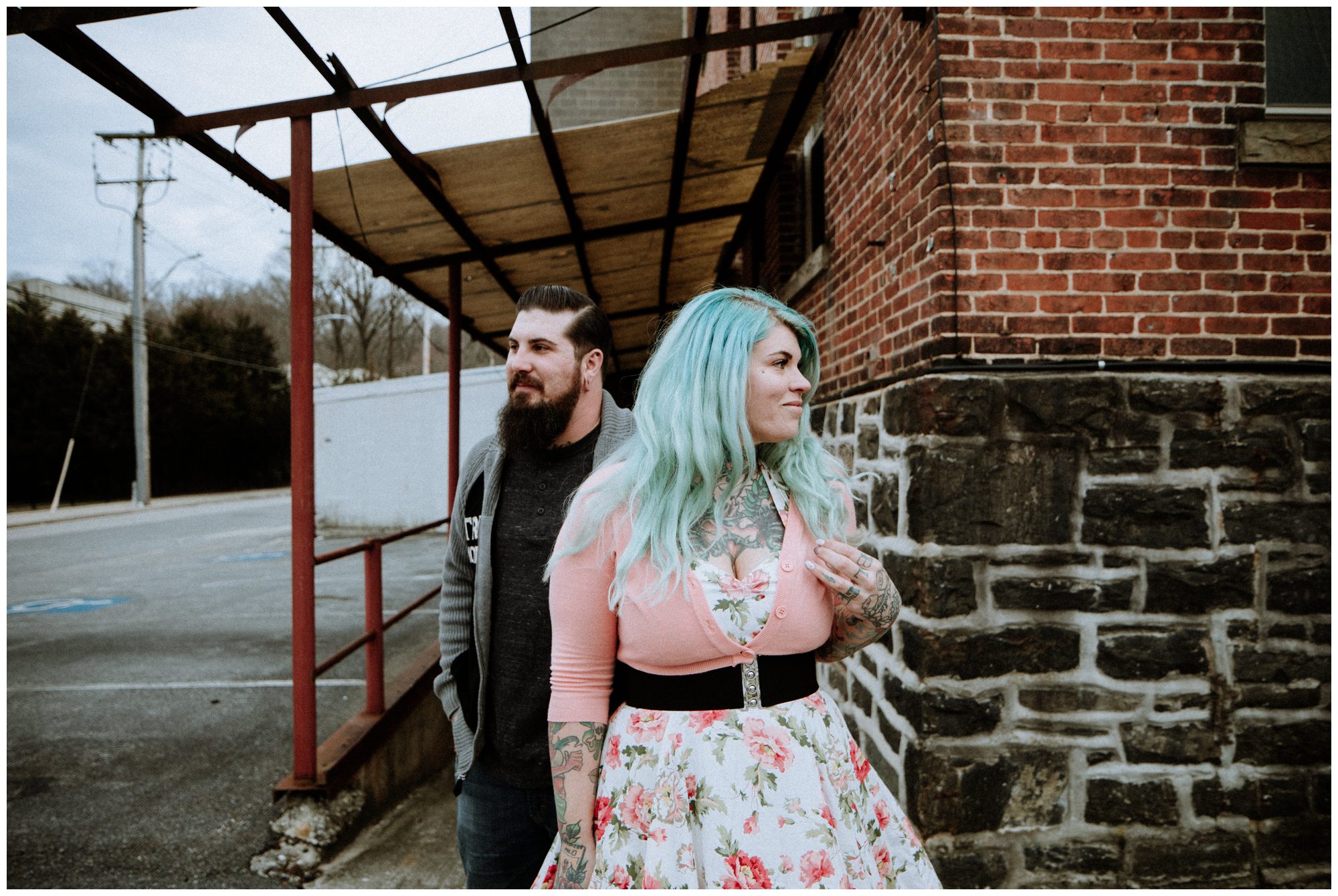 Baltimore Engagement Session, Tattoo Engagement Session