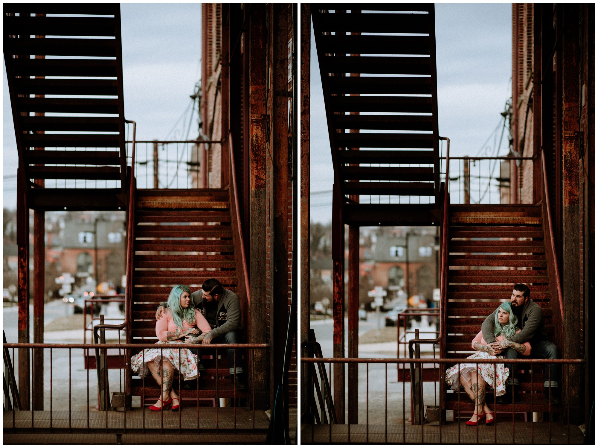 Baltimore Engagement Session, Tattoo Engagement Session