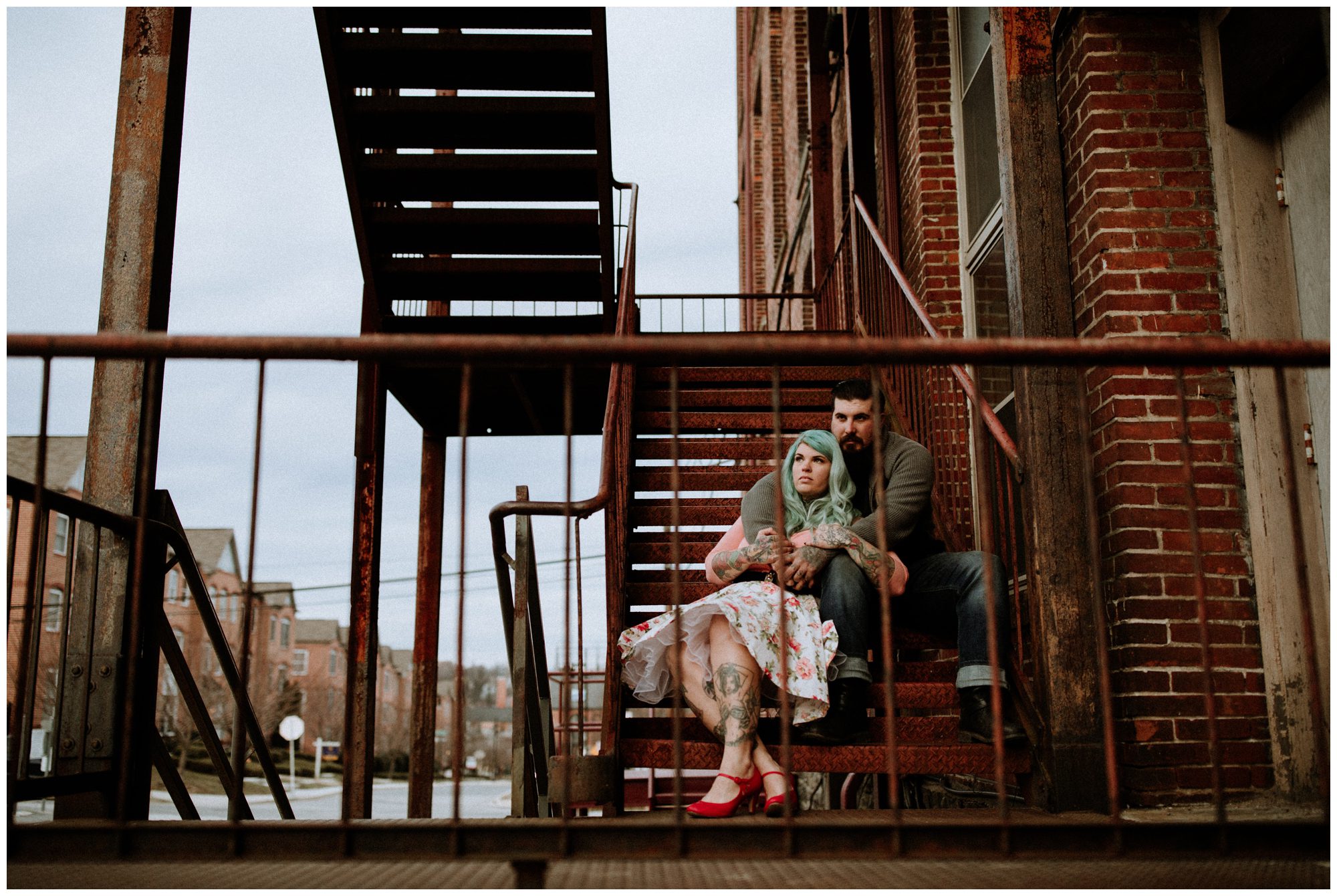 Baltimore Engagement Session, Tattoo Engagement Session