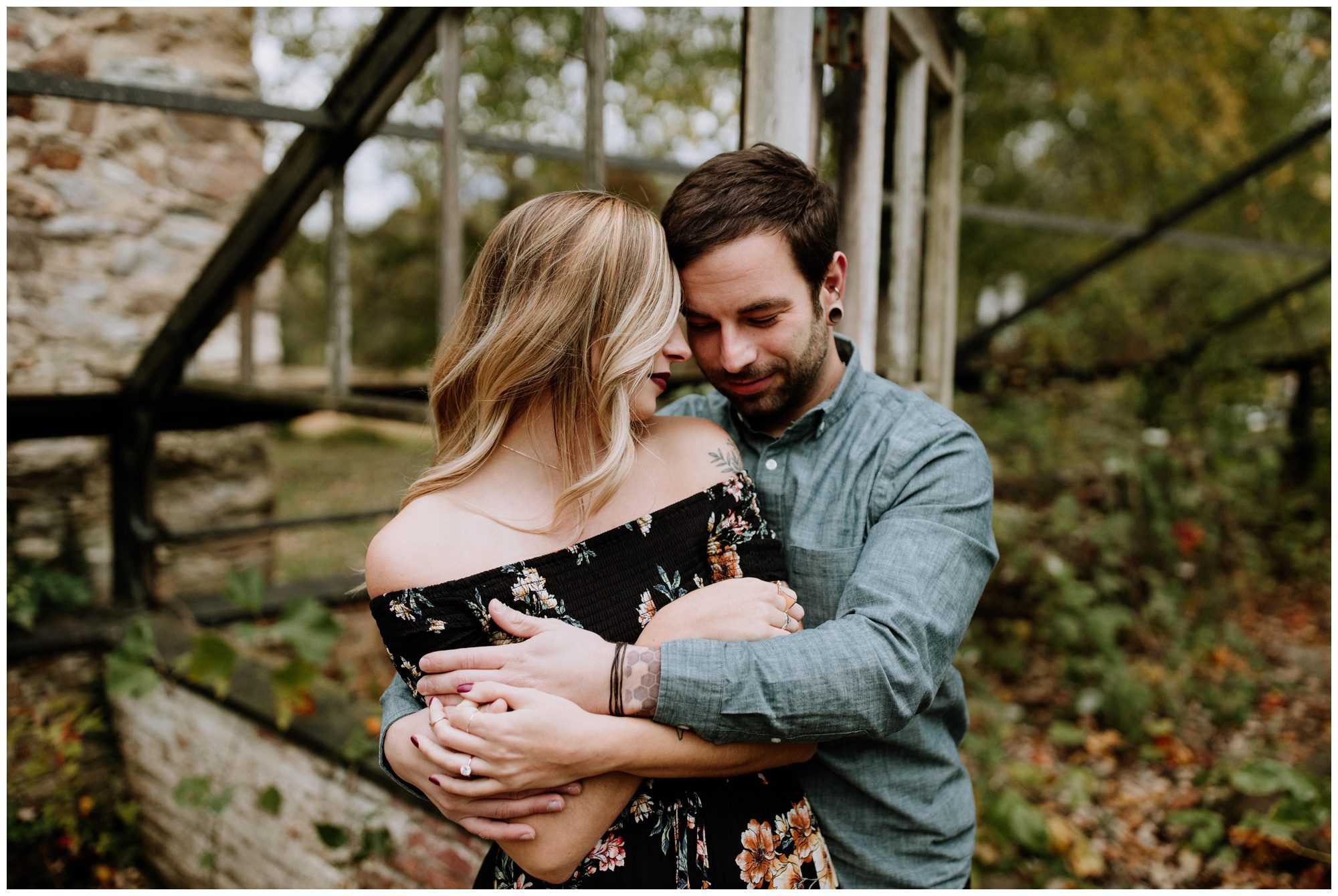 Abandoned Greenhouse Engagement, Greenhouse elopement. Philadelphia Elopement Photographer, Valley Forge Engagement Photographer