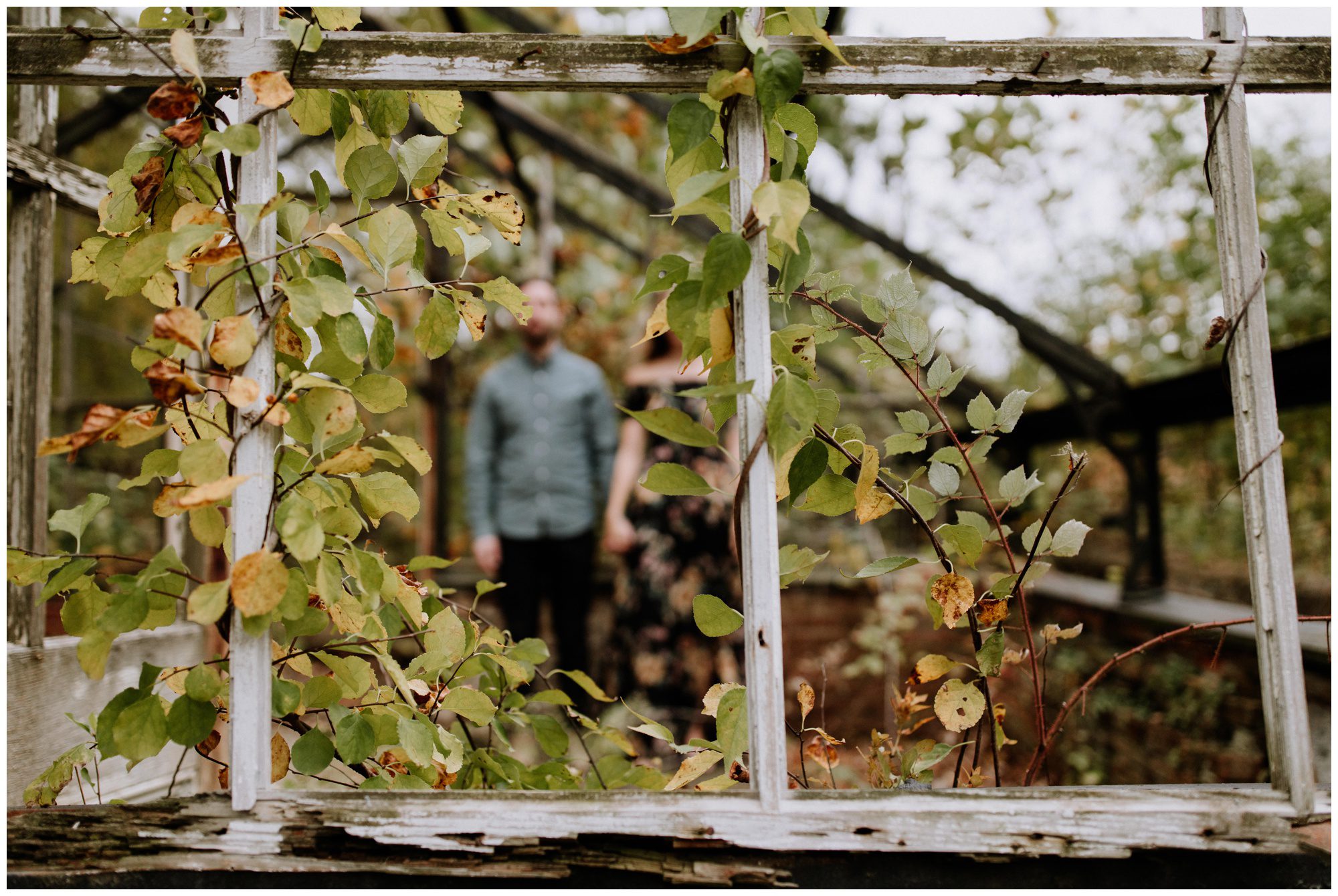 Abandoned Greenhouse Engagement, Greenhouse elopement. Philadelphia Elopement Photographer, Valley Forge Engagement Photographer