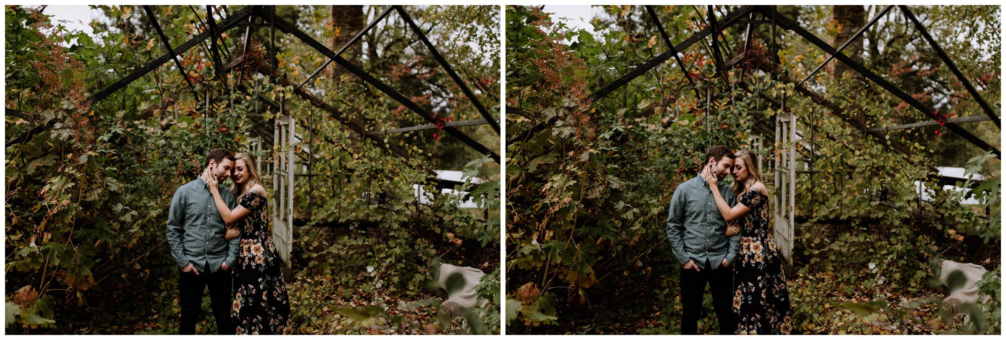 Abandoned Greenhouse Engagement, Greenhouse elopement. Philadelphia Elopement Photographer, Valley Forge Engagement Photographer